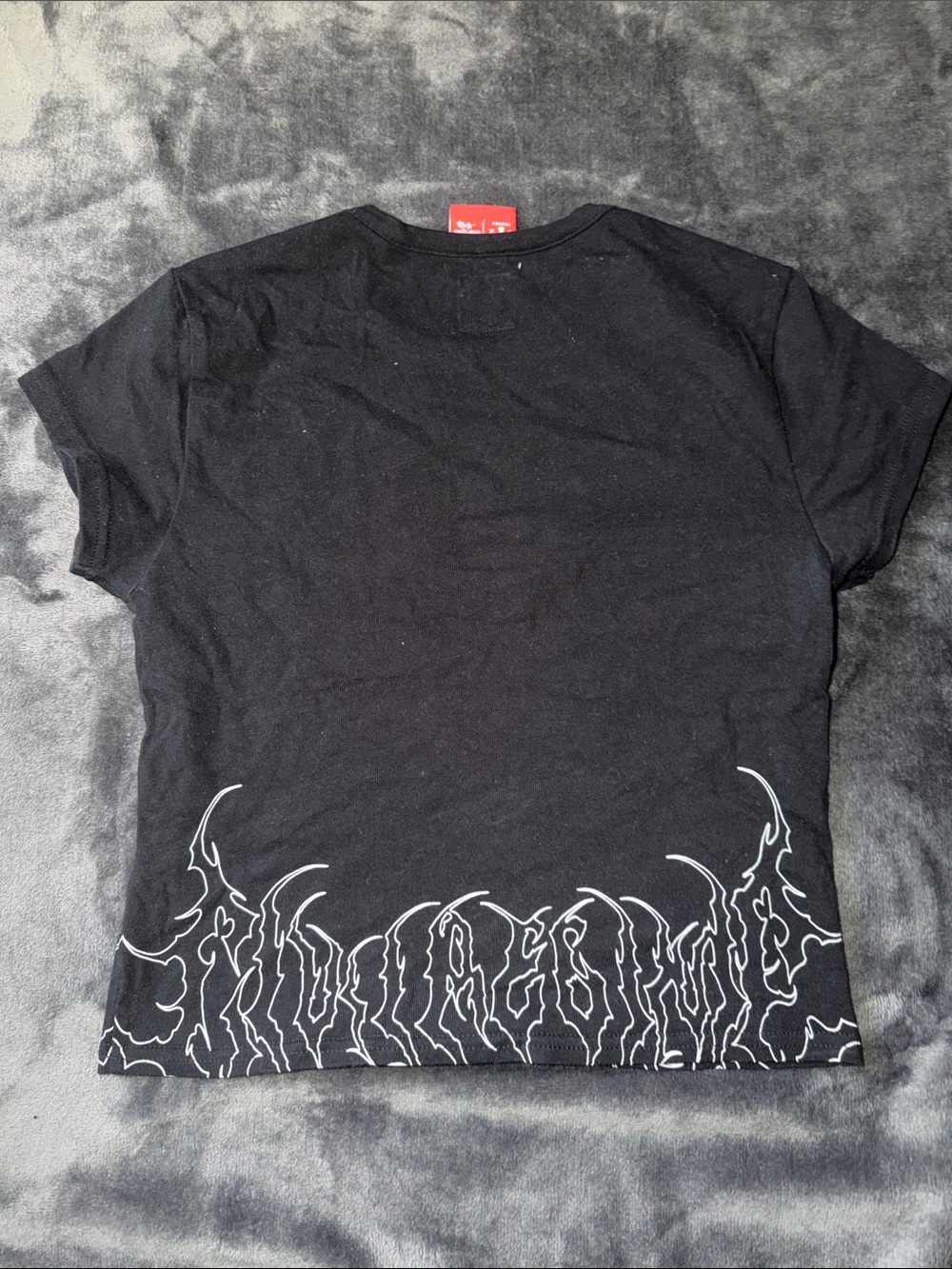 Black Women Minnie Baby Tee - CIVIL REGIME - Picture 2 of 2